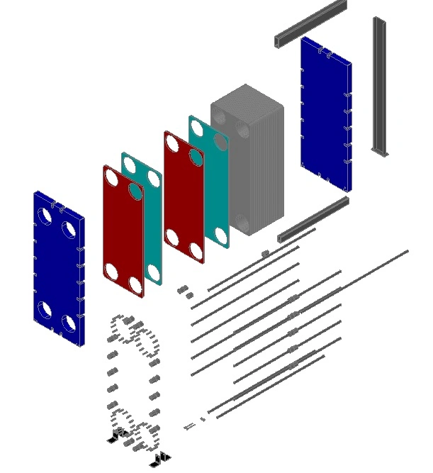 Paper & Pulp Industry Wide Gap/Free Flow Plate Heat Exchanger