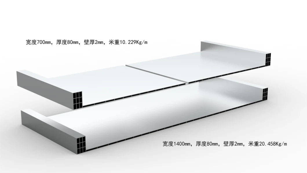 Aluminium Extrusion Extra-Wide Core Heat Exchanger Plate Sheet