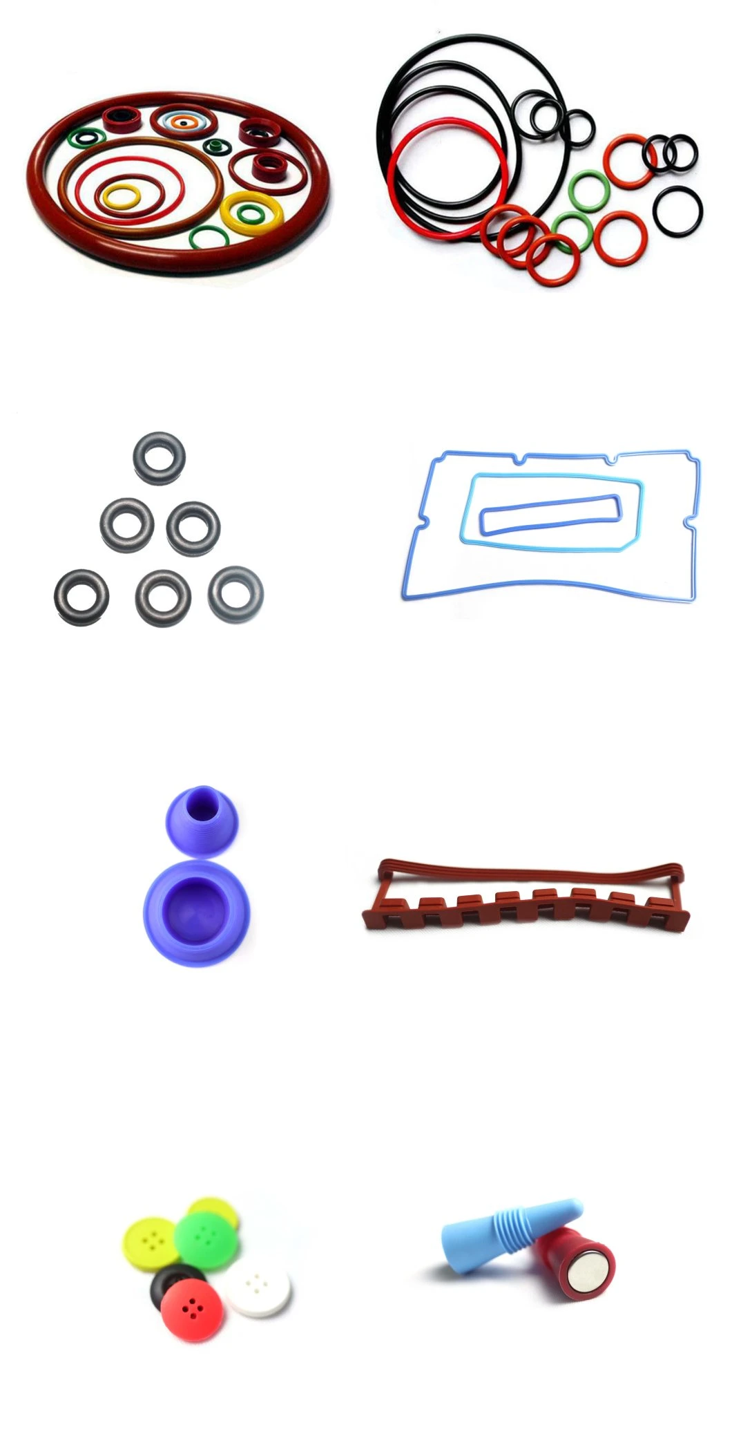 Silicone Rubber Foot Pad Seal Ring Gasket for Car Auto Parts Threaded Tubing Embedded Pipe Ends Caps Plug Cover Stopper